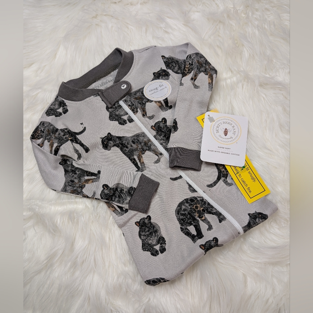 Burts Bees Baby Jaguar Footie
